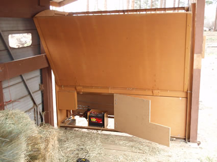access door swings open